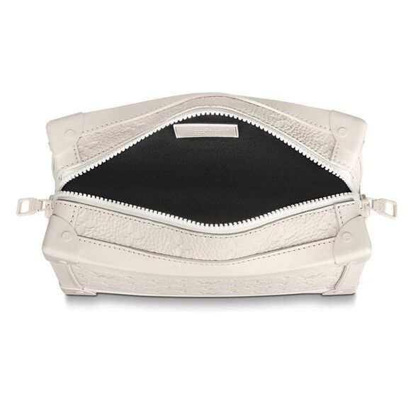 Louis Vuitton Virgil Abloh Crossbody Matte White Soft Trunk w/ Chain M53287 SS19 - Picture 3 of 15